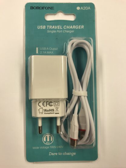 TOALAADIJA BOROFONE A20A USB+TYPE-C KAABEL - Image 3