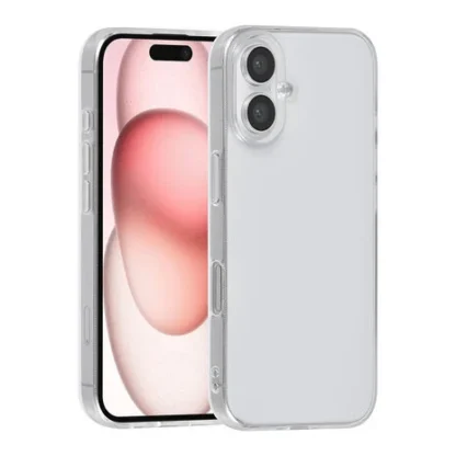 Silikoonümbris. Tuniq. Apple iPhone 15 'le. Läbipaistev.