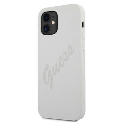 Silikoonümbris. Guess. Apple iPhone 12 Mini 'le. Kreem.