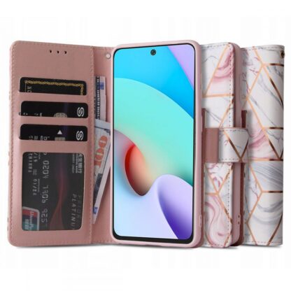 Ümbris kaanega, TechProtect Wallet, Xiaomi Redmi 10 'le. Valge. - Image 2