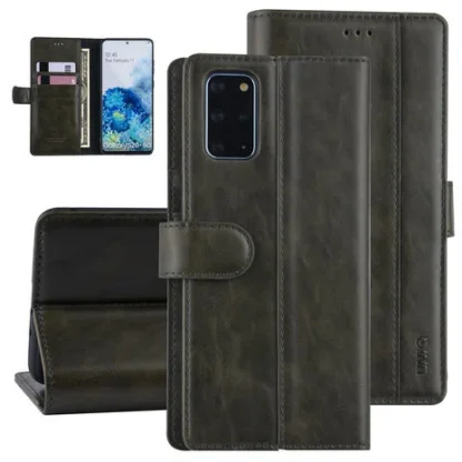 Ümbris Kaanega: UNIQ case. Samsung S20 Plus. Tume hallikasroheline.